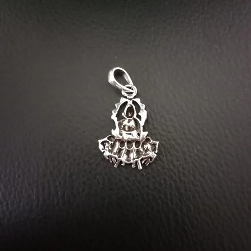 Vista 4 de Sun pendant, Sterling silver Surya, Indian God Silver, silver charm 925, Surya Pendant