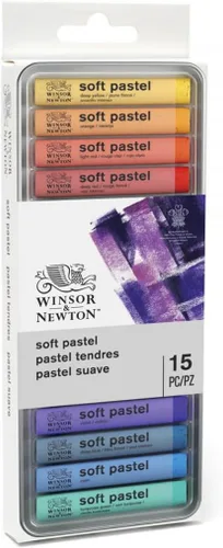 Vista 3 de Winsor & Newton Pasteles suaves profesionales, juego de 15