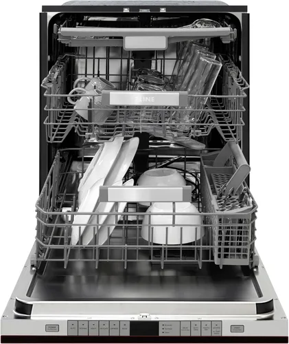 Vista 2 de ZLINE - Lavavajillas de 24 pulgadas con control táctil en bronce aceitado con bañera de acero inoxidable (DWMT-ORB-24)