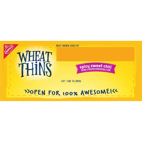 Vista 13 de Wheat Thins Snacks picantes de chile dulce, galletas de trigo integral, galletas de aperitivos, 8.5 onzas