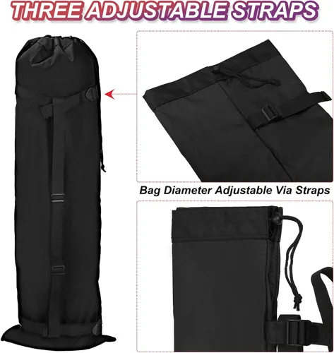 Vista 5 de PATIKIL Bolsa de repuesto para silla de campamento de 48 pulgadas, paquete de 2 bolsas plegables para sillas de campamento 900D Oxford bolsa