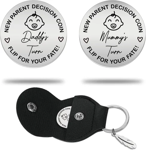 Vista 21 de Funny Destiny Flip Stainless Steel Double Sided Coin Gift, for Decision Coin Wedding Gifts