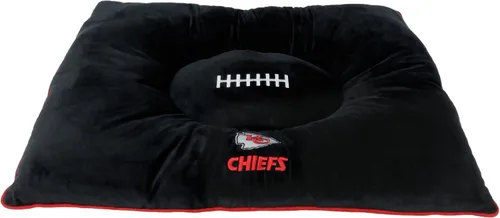 Vista 14 de NFL PET Bed - Cama de almohada de felpa suave y acogedora de Arizona Cardinals. Cama de fútbol para perros. Cama de colchón deportivo cálido