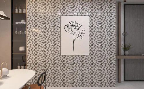 Vista 3 de KASARO Azulejos de protección contra salpicaduras para pared de cocina, mosaico, autoadhesivo, duradero, material polimérico, azulejos de metal, 10