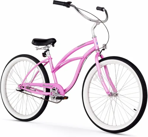 Vista 20 de Sixthreezero Urban Lady Beach Cruiser - Bicicleta híbrida de 3 velocidades para mujer