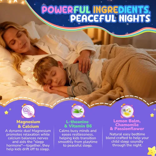Vista 4 de Nextdia Gomitas de magnesio sin azúcar para niños, paquete de 2 + gomitas de colágeno para mujeres y hombres, 1 paquete