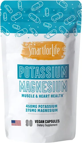 Vista 8 de SMART FOR LIFE Suplemento de potasio y magnesio - 30 cápsulas veganas - Suplemento de magnesio y potasio - Complejo mineral de alta absorción
