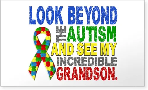 Vista 7 de CafePress Pegatina rectangular de alerta de autismo para parachoques