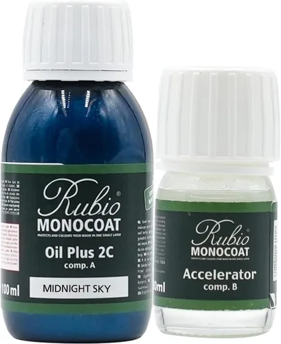 Vista 74 de Rubio Monocoat Tinte y acabado para madera de 650 pies cuadrados - Niebla 5% Oil Plus 2C Aceite de linaza ecológico de secado rápido