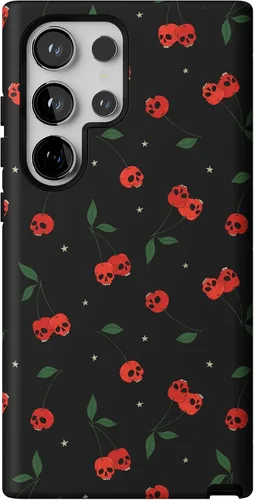 Vista 381 de Casely Funda para Galaxy S9 Postura de cadáver Yoga de esqueleto Diseño protector delgado esencial de doble capa