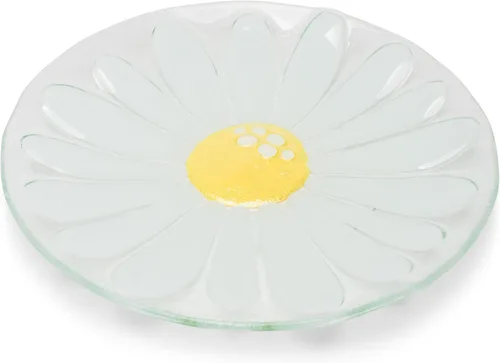 Vista 4 de DEMDACO Silvestri Glass Fusion Daisy Plate