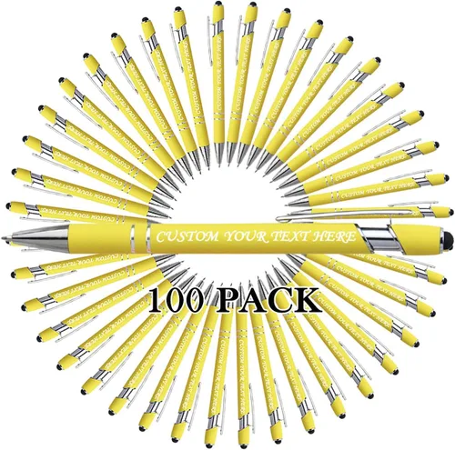 Vista 10 de VectWaby - Bolígrafos personalizados a granel, bolígrafo grabado con nombre, logotipo, lápiz capacitivo para pantallas táctiles, a granel