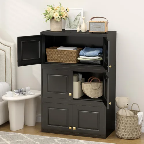 Vista 5 de UNICOLY Gabinete de Almacenamiento de Pared de 15", Pequeño Armario Guardarropa, Pequeño Gabinete Colgante para Dormitorio Escuela, Empleado