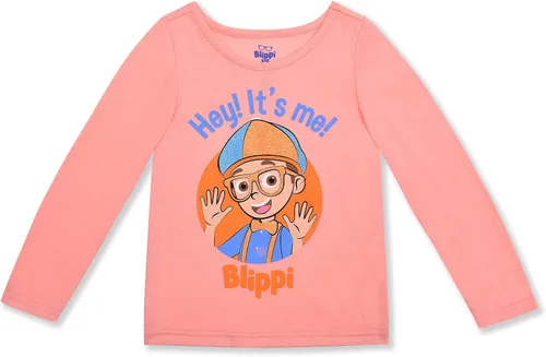 Vista 2 de Blippi Conjunto de camisa de manga larga y pantalones de leggings para niñas pequeñas y grandes