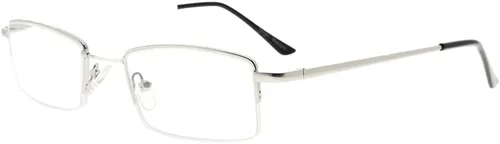 Vista 10 de Eyekepper Anteojos de lectura con bisagras de resorte con puente de titanio de memoria flexible para hombres y mujeres (negro, +0.50)