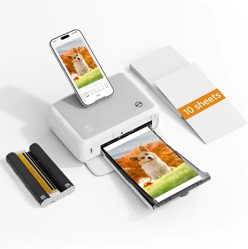 Vista 10 de HPRT Z5 - Cámara de impresión instantánea e impresora fotográfica, tecnología de sublimación de tinta, 5 efectos de filtro, flash LED, papel