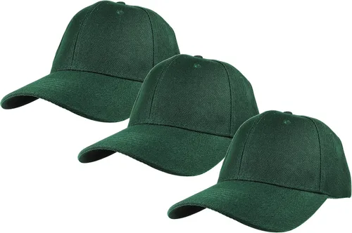 Vista 80 de Gelante - Gorra lisa de béisbol ajustable con correa trasera (3 unidades)