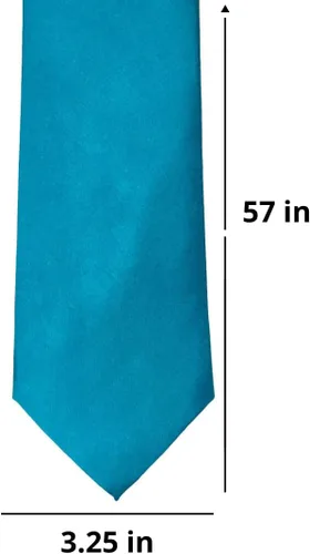 Vista 187 de tiemart Corbata de color sólido para hombre Longitud estándar