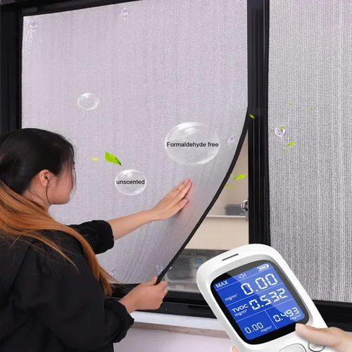 Vista 6 de Película aislante de papel de aluminio reflectante reutilizable, barrera radiante, película de privacidad total opaca para ventana, película