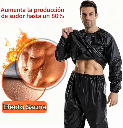 Vista 2 de DawnBreak Sauna Sweat Suit for Women/Men Exercise Weight Loss Gym Fitness Workout