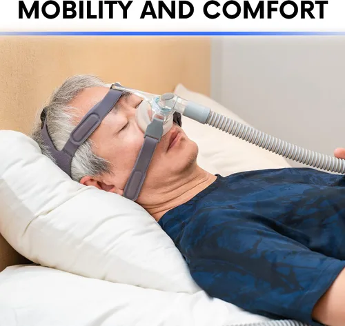 Vista 4 de BISTRAS Fabricado en Estados Unidos, tubo universal CPAP de 8 pies, compatible con todos los principales CPAP, BiPAP y la mayoría de máquinas