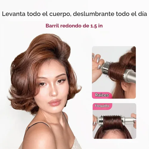 Vista 8 de TYMO STYLUX PRO - Cepillo térmico para rizar, cepillo redondo calentado