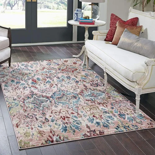 Vista 15 de Unique Loom Sumter Collection - Alfombra de área Brewton (2 pies x 6 pies, azul marino/azul)
