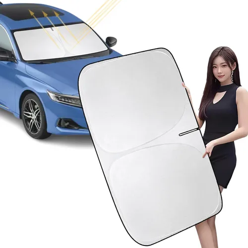 Vista 15 de Parasol para parabrisas de automóvil para bloquear los rayos UV, protector de visera solar, parasol para ventana delantera compatible con Bronco 2/4