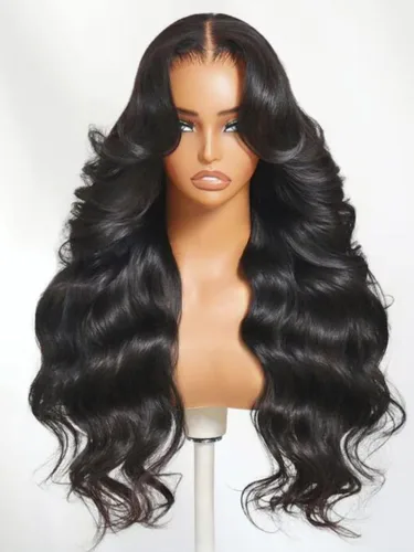 Vista 33 de UNICE - Pelucas de cabello humano con cierre de encaje HD de 5 x 5, con mezcla Blendaway, sin pegamento, onda corporal, con cordón de ajuste