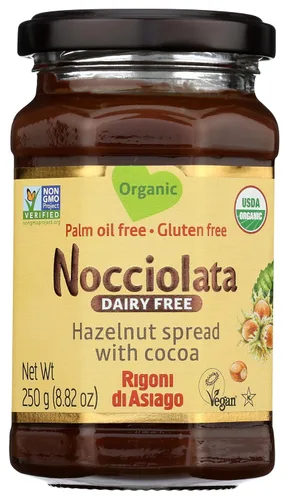 Vista 5 de Nocciolata Crema de avellanas orgánica clásica, 8.82 onzas