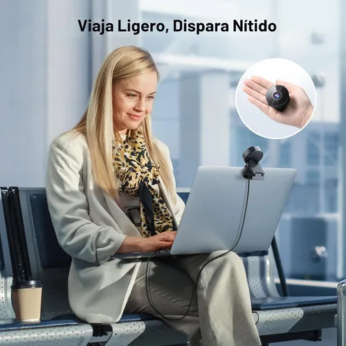 Vista 5 de EMEET C950 Cámara Web 4K para PC - Enfoque Automático PDAF, Cámara Web USB con Micrófono y Cubierta de Privacidad Física, 1080P@60FPS, USB 2.0