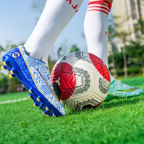 Vista 6 de Zapatos deportivos de fútbol para niños y hombres, tenis de fútbol para equipo de fútbol, ligeros, para correr, al aire libre, cómodos