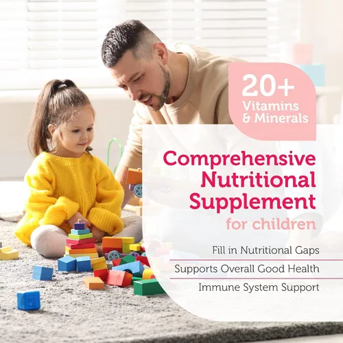 Vista 4 de Zahler, Junior Multi, Suplemento mineral y multivitamínico óptimo para niños, las más deliciosas tabletas masticables sabor cereza, color y sabor