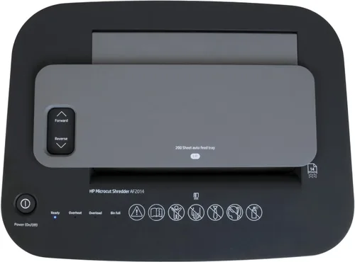 Vista 10 de HP - Trituradora de papel micro cortada, manual de 14 hojas, alimentación