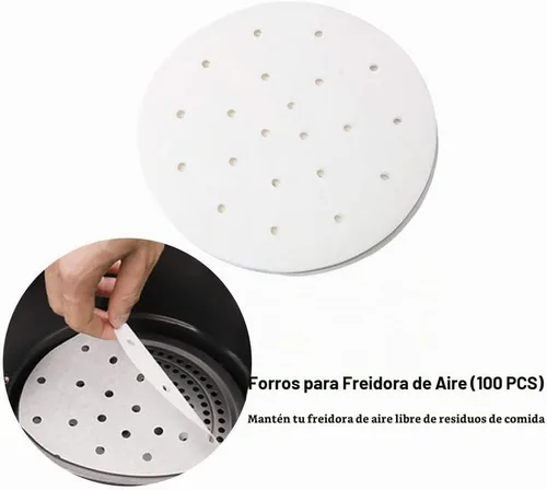Vista 7 de Juego de 10 accesorios para freidora de aire de 8 pulgadas para freidora de aire Phillips Nuwave Gowise Gourmia Ninja Dash de 3.5 cuartos a 5.8 10