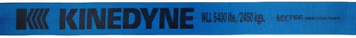Vista 5 de Mytee Products Kinedyne Correas de Cabrestante 4" x 30' Azul Resistentes para Sujeción con Ganchos Planos WLL# 5400 lbs Control de Carga de 4