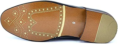 Vista 5 de DREAM PAIRS Bruno Marc zapatos de vestir a la moda de estilo italiano, modernos, formales, clásicos, zapatos oxford, con cordones, puntera vega