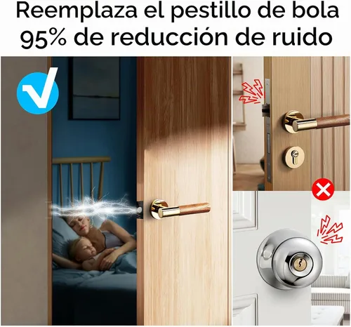 Vista 3 de Mousike Accesorios para atrapar bolas de puerta, cierre magnético oculto ajustable, placa de golpeo de acero inoxidable con fuerte succión Negro