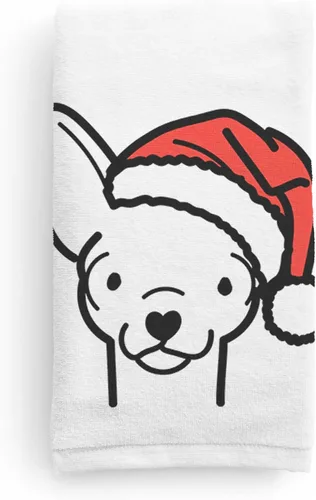 Vista 10 de Inkopious Santa Hat Airedale Terrier - Toalla de mano decorativa - Decoración navideña para el hogar
