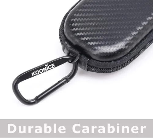 Vista 8 de Funda rígida compatible con Apple Magic Mouse (1, 2 y 3 generaciones), incluye mosquetón (negro)