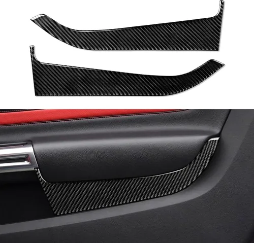 Vista 29 de Adhesivo de vinilo de fibra de carbono para panel de marco de engranajes para Ford Mustang 2015, 2016, 2017, 2018, 2019, 2020, 2021, 2022, 2023