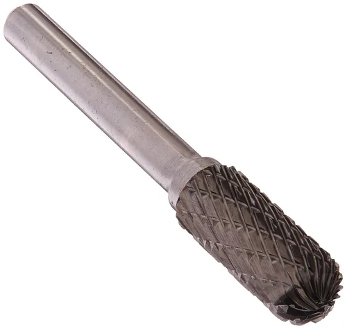 Vista 102 de Drill America SA-1 Rebaba de carburo/lima giratoria cilíndrica de doble corte para amoladora de troquel de 1/4" de diámetro x 5/8" de longitud