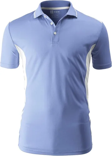 Vista 3 de H2H Polo de manga corta para hombre ligero de varios estilos