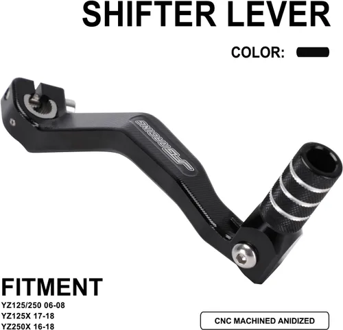 Vista 2 de AnXin - Palanca de cambios CNC plegable para motocicleta YZ125 YZ250 05-23 YZ125X 17-23 YZ250X 16-23 YZ125G YZ250G 16 TTR 230 05-09 Hawk 250