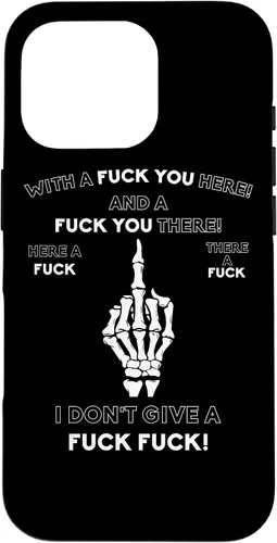 Vista 20 de Skeleton Middle Finger F You Pun Adult Humor Novelty Gifts Case for iPhone 17