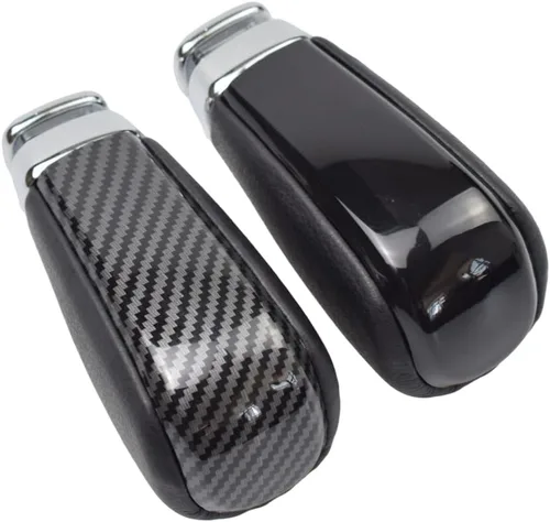 Vista 9 de para Toyota Prado FJ 150 Cruiser 2010 2011 2012 2013 2014 2015 2016 2017 de cuero transmisión automática perilla de cambio (negro)