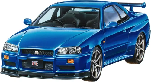 Vista 3 de Tamiya Nissan 24210 Skyline GT-R V-SPEC R34, Blanco, Mittel