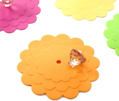 Vista 7 de Tapa de silicona extra grande para taza, té, café, tapas universales para tazas, cubierta para bebidas al aire libre 1 surtido de colores brillantes