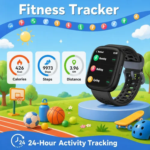 Vista 4 de Stiive Reloj inteligente para mujer, rastreador de actividad física con oxígeno en sangre y monitor de frecuencia cardíaca, contador de pasos