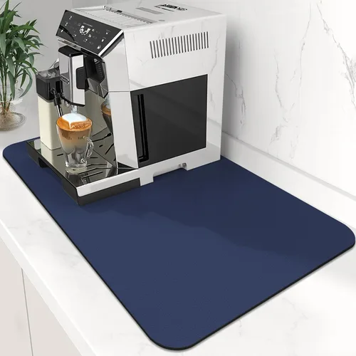 Vista 25 de Tapete de café súper absorbente para secar platos, tapete para barra de Caqui